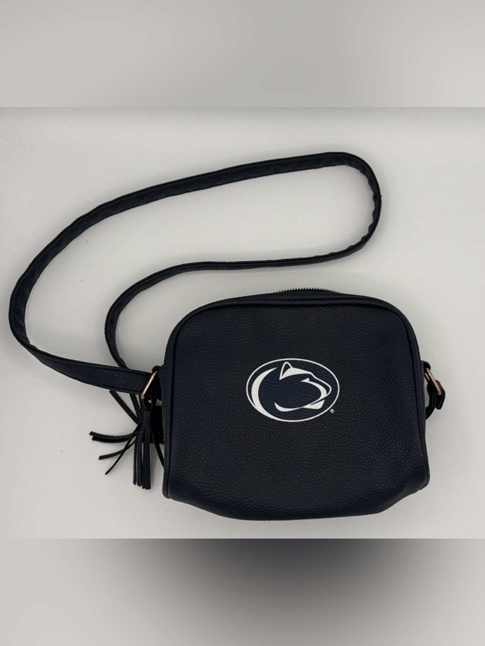 Penn State Nitty Lions Navy Crossbody Bag with Logo